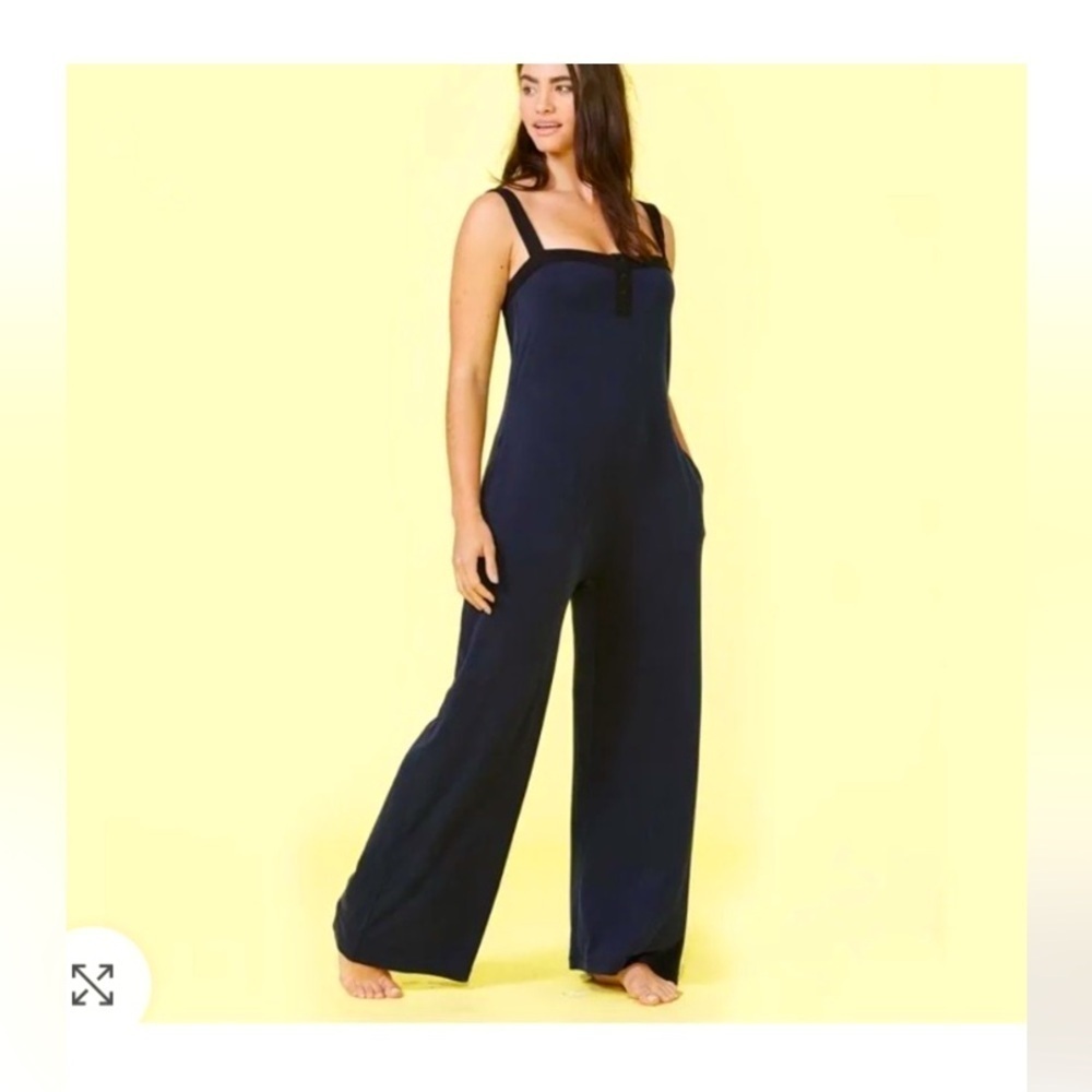 Summersalt 100% recycled casual 24 hour jumpsuit $100 activewear boho summer